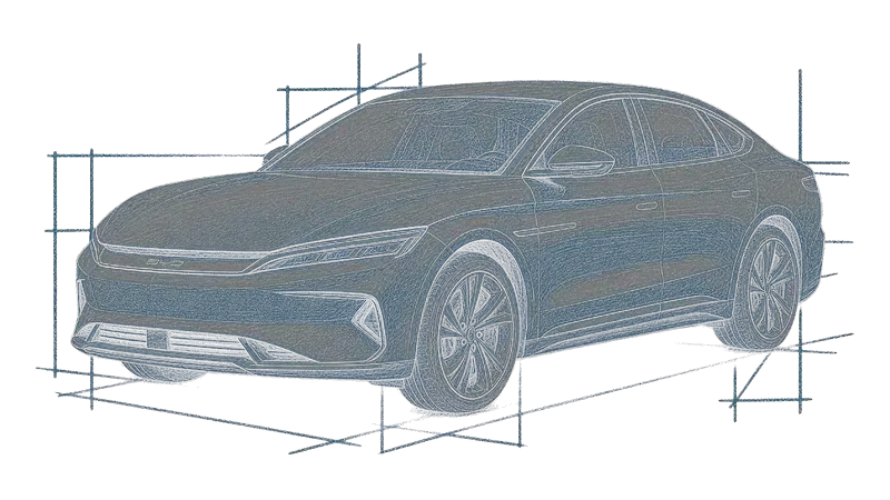 BYD Han - набросок машины