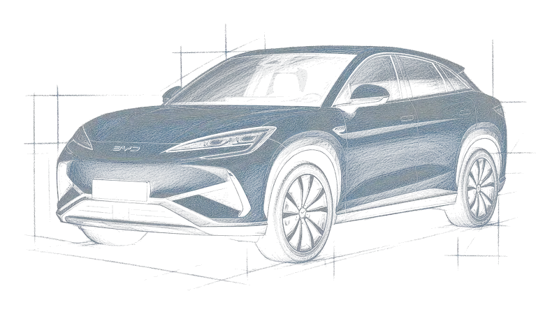 BYD Sealion 05 - набросок машины