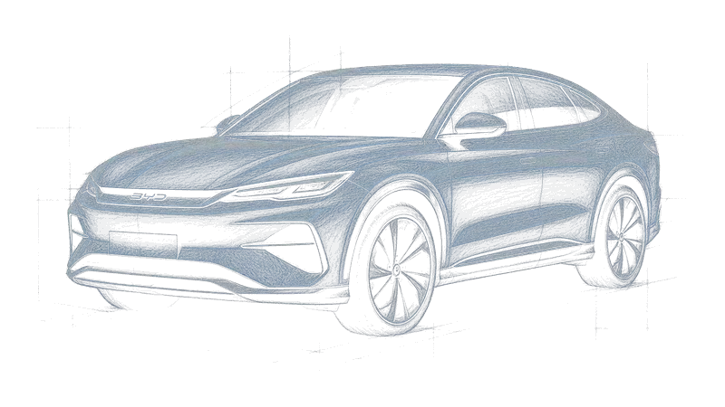 BYD Song L - набросок машины